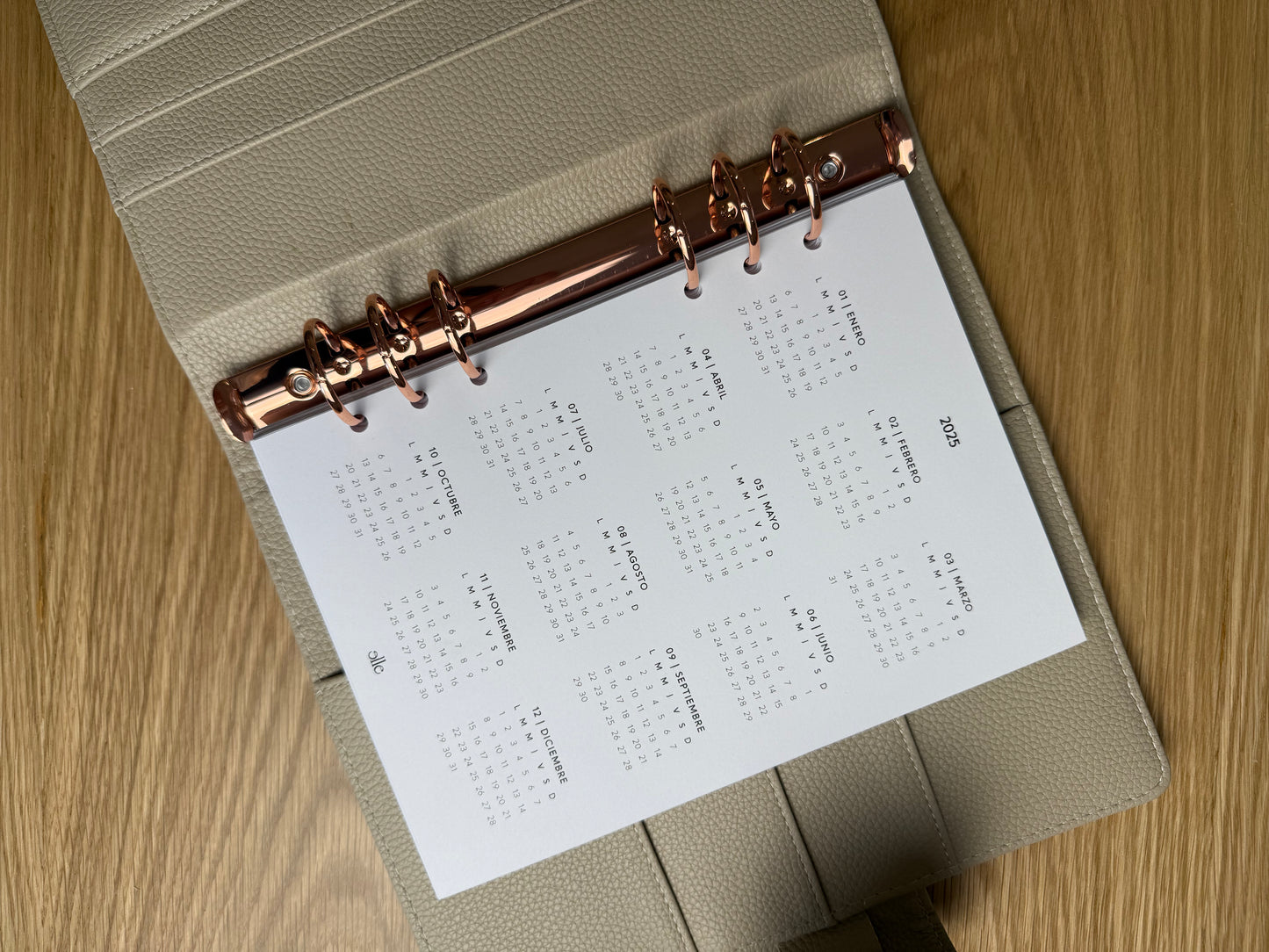 2025 Calendar Portada | Insert