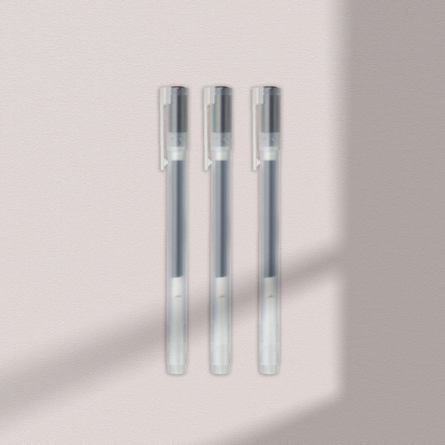 Pack 3 Plumas Negras de Gel 0.5mm