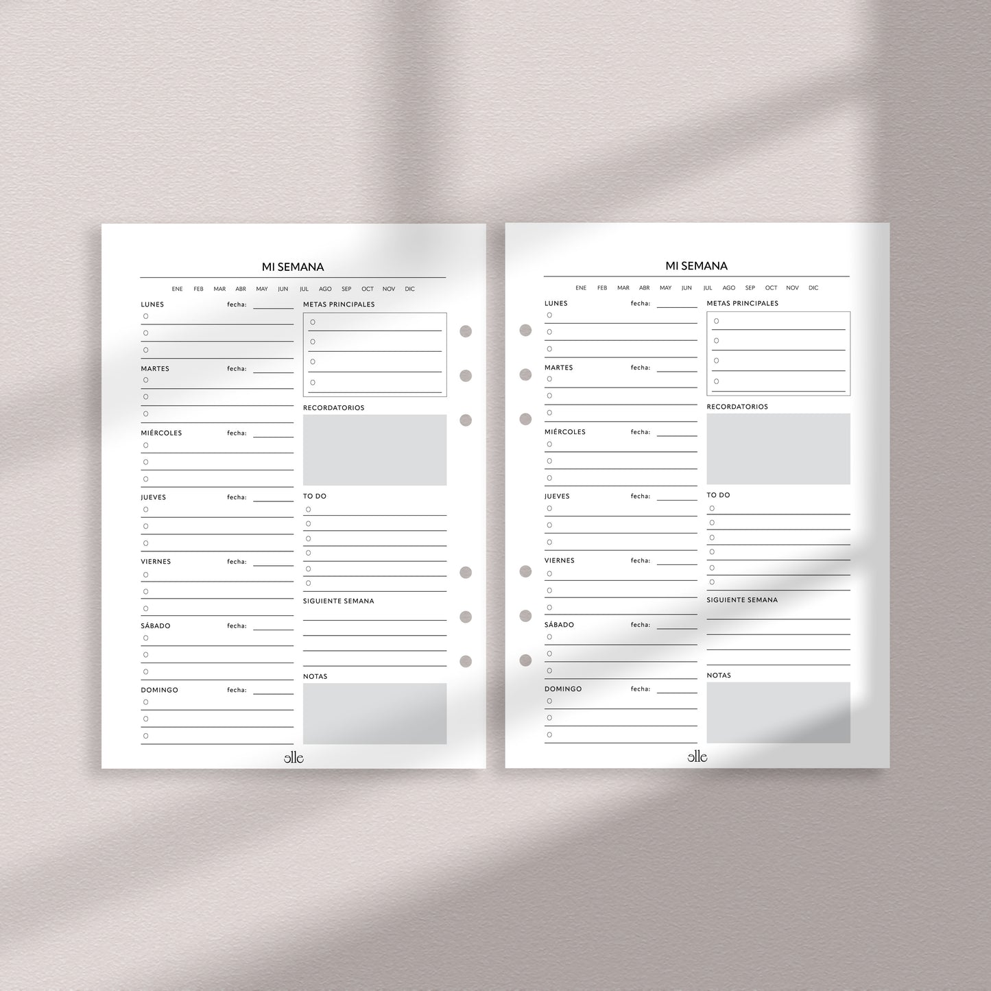 Weekly Planner 1 Insert