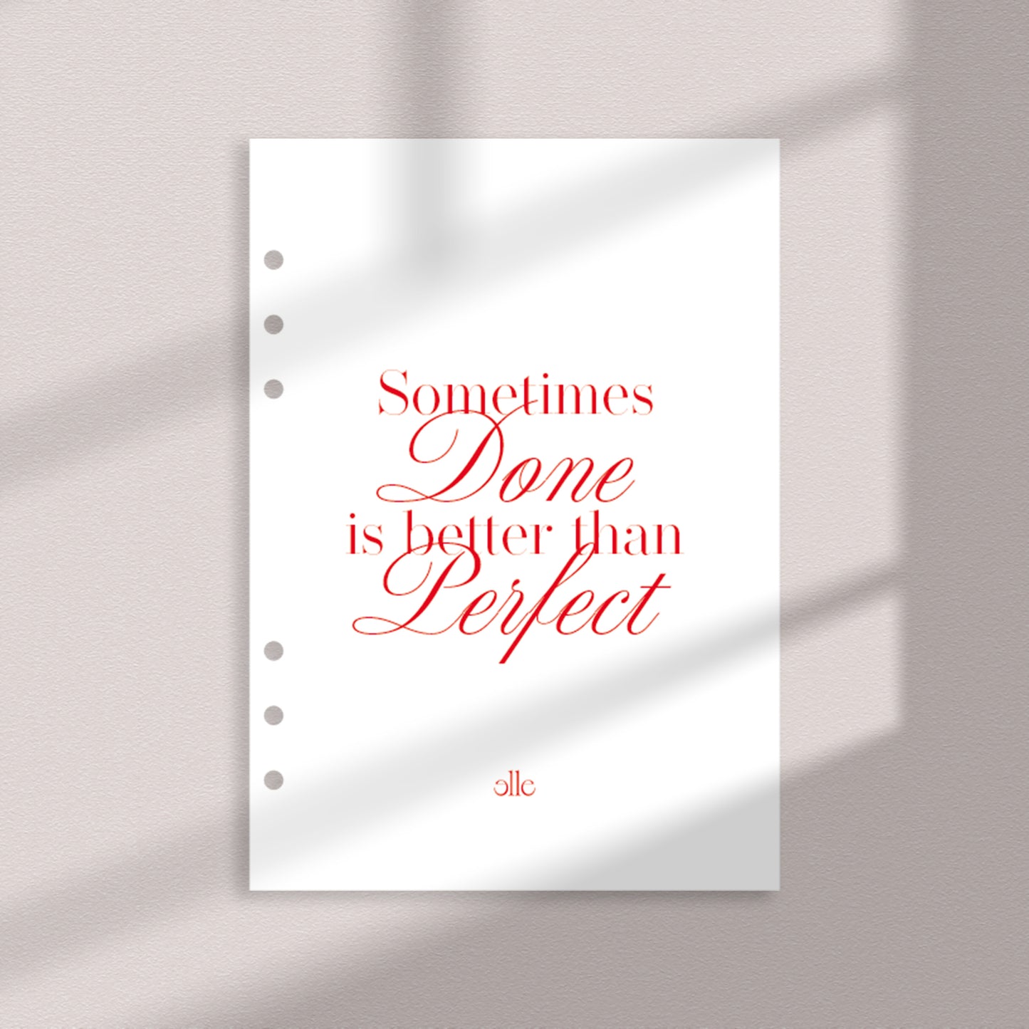 Done Is Better Portada | Insert