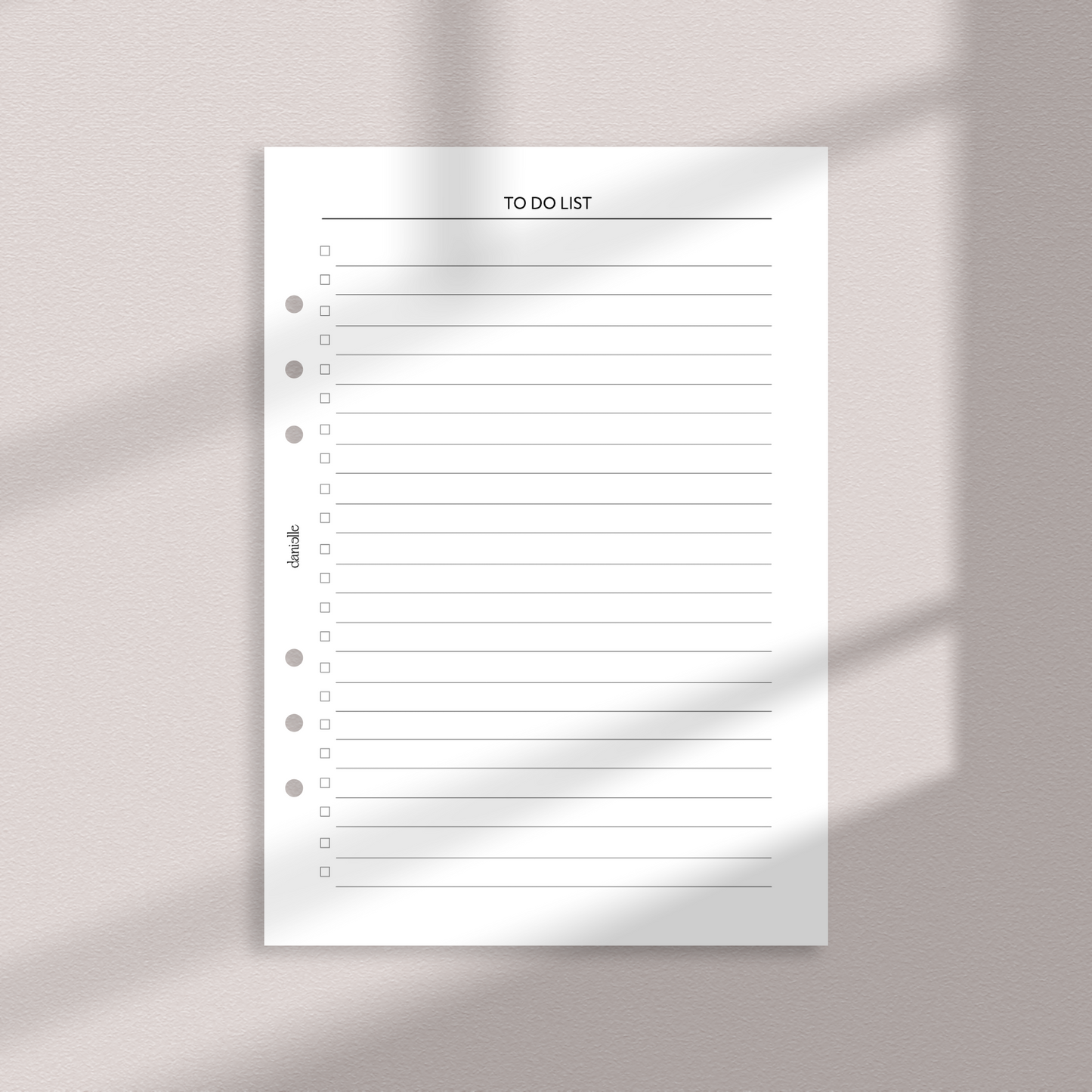 To Do List Insert
