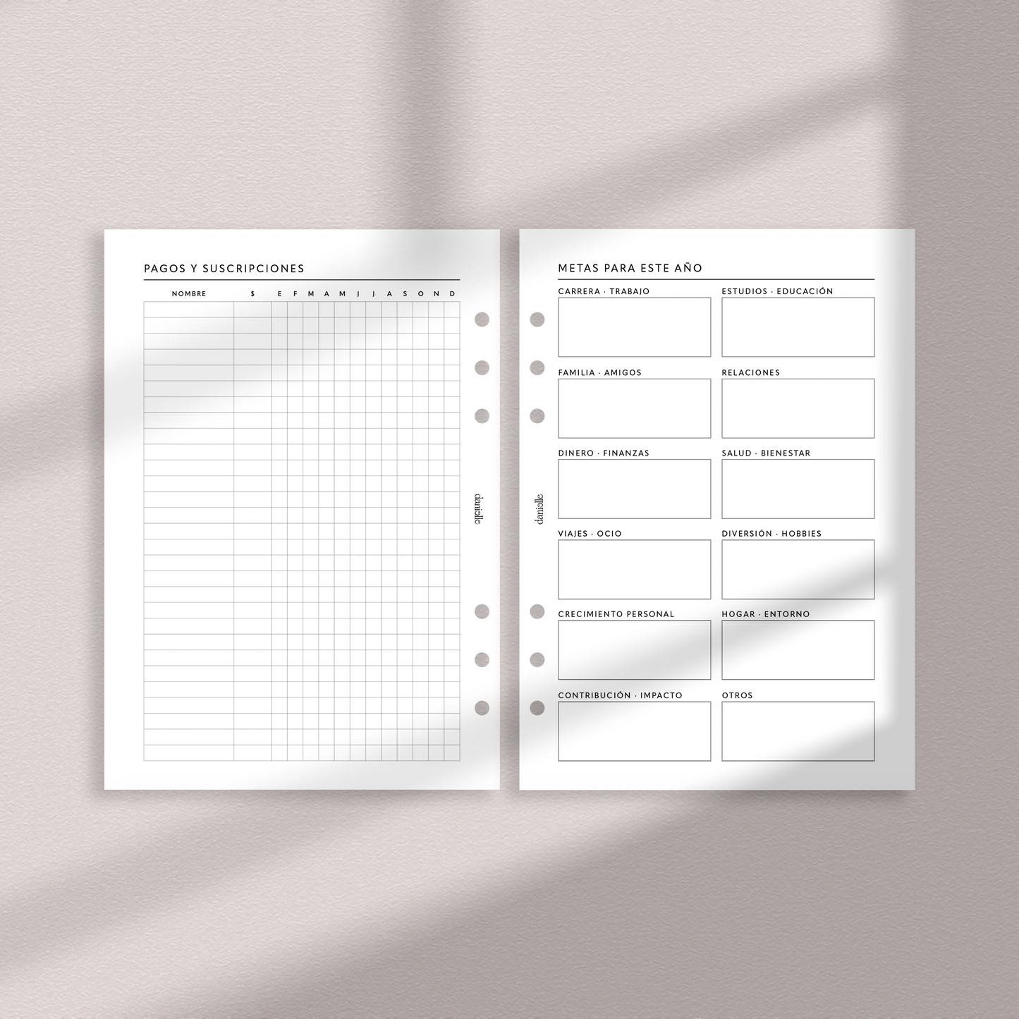 Planner 2026 Daily Planner (Ene-Jun) Insert
