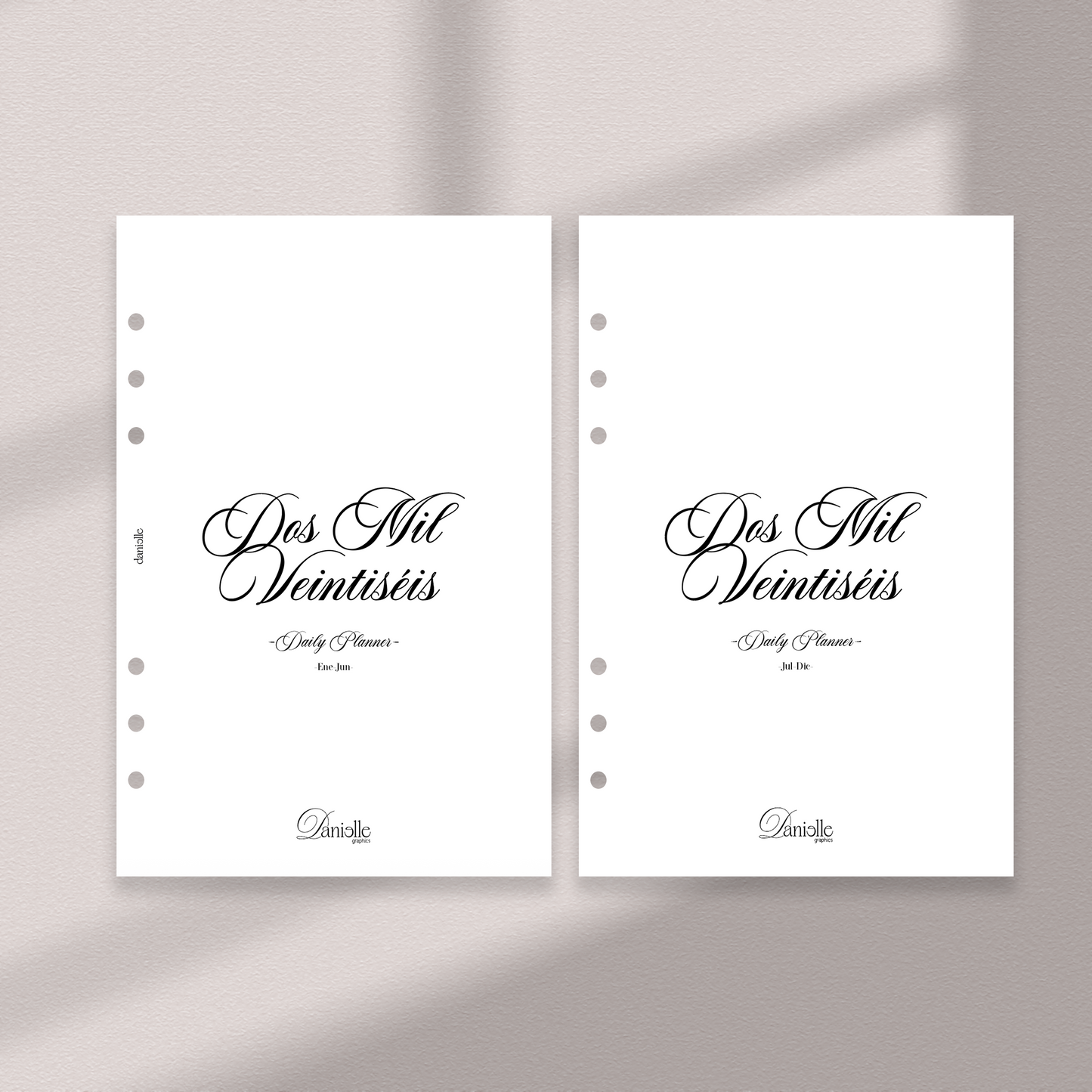 Daily Planner 2026 Completo | Enero–Diciembre | Insert