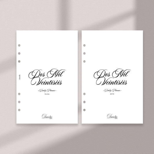 Daily Planner 2026 Completo | Enero–Diciembre | Insert