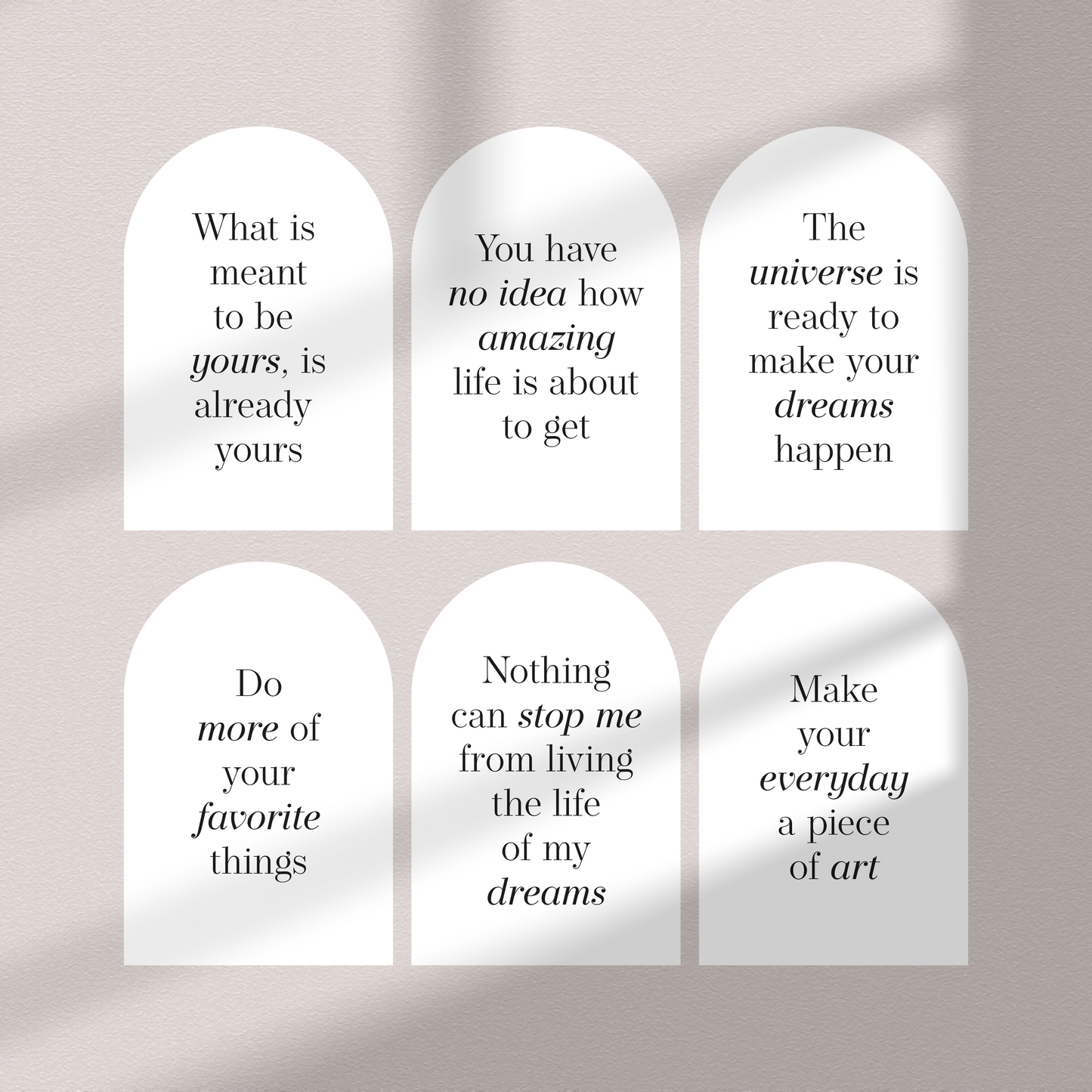 Frases Positivas | Dashboard Card