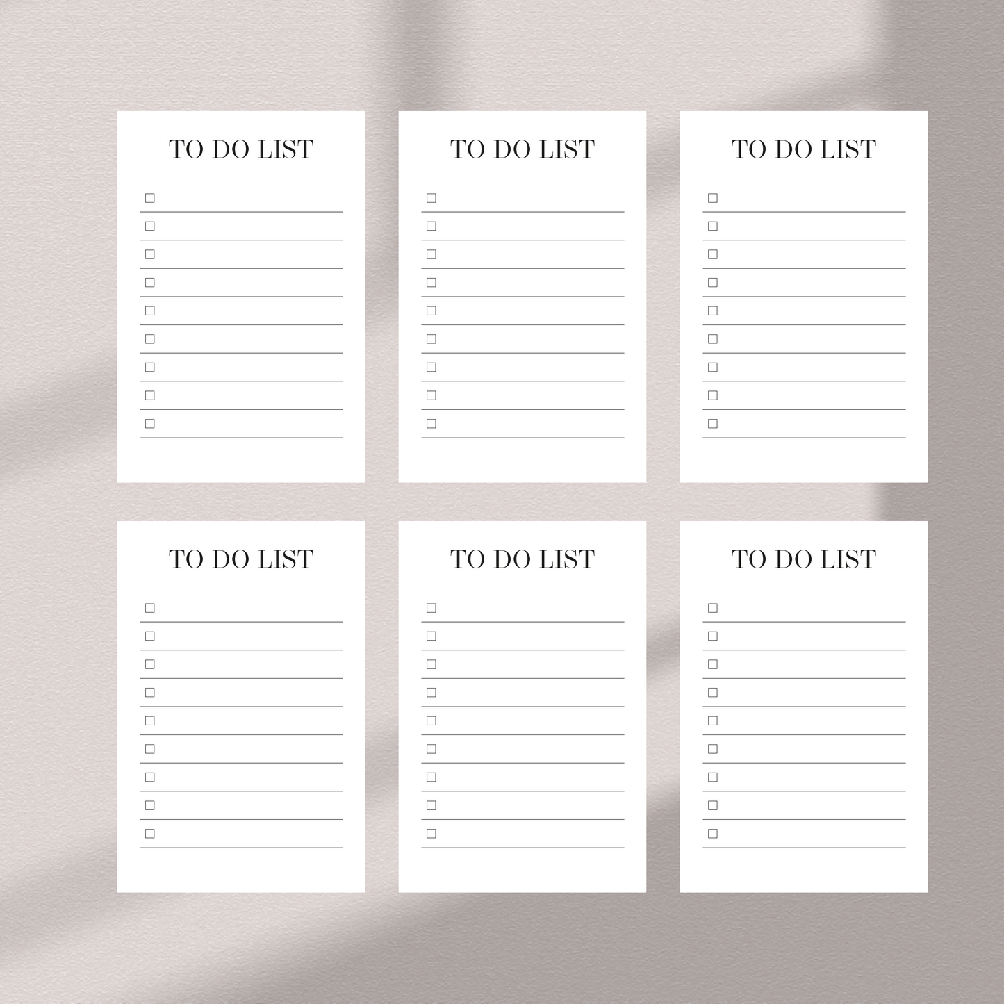 To Do List | Dashboard Cards