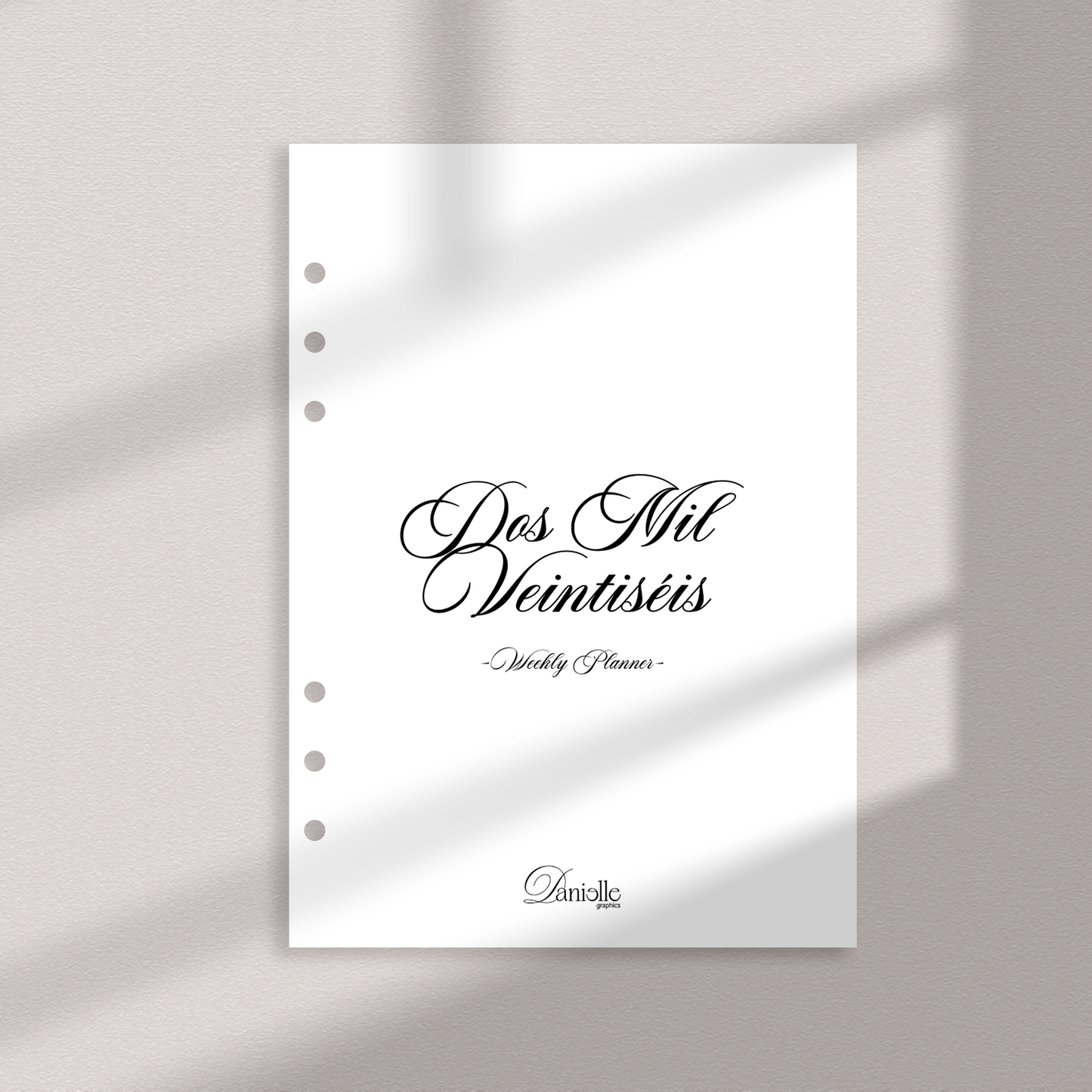 Planner 2026 Weekly Planner Insert