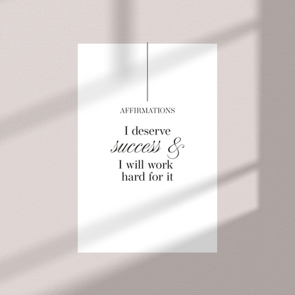 Daily Affirmations | Dashboard Cards