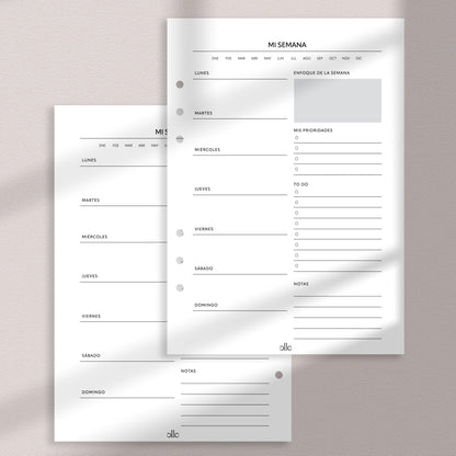 Weekly Planner 2 Insert