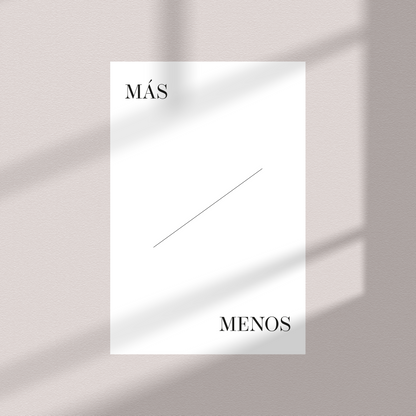 Más / Menos | Dashboard Cards