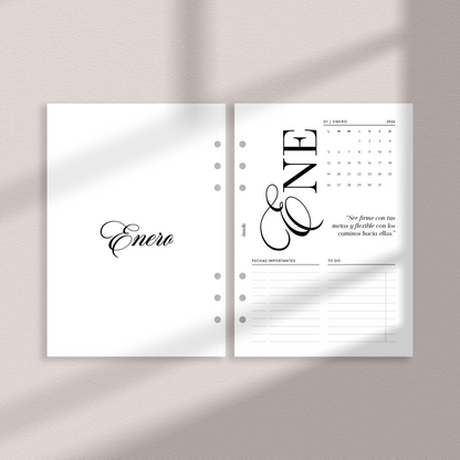 Daily Planner 2026 Completo | Enero–Diciembre | Insert