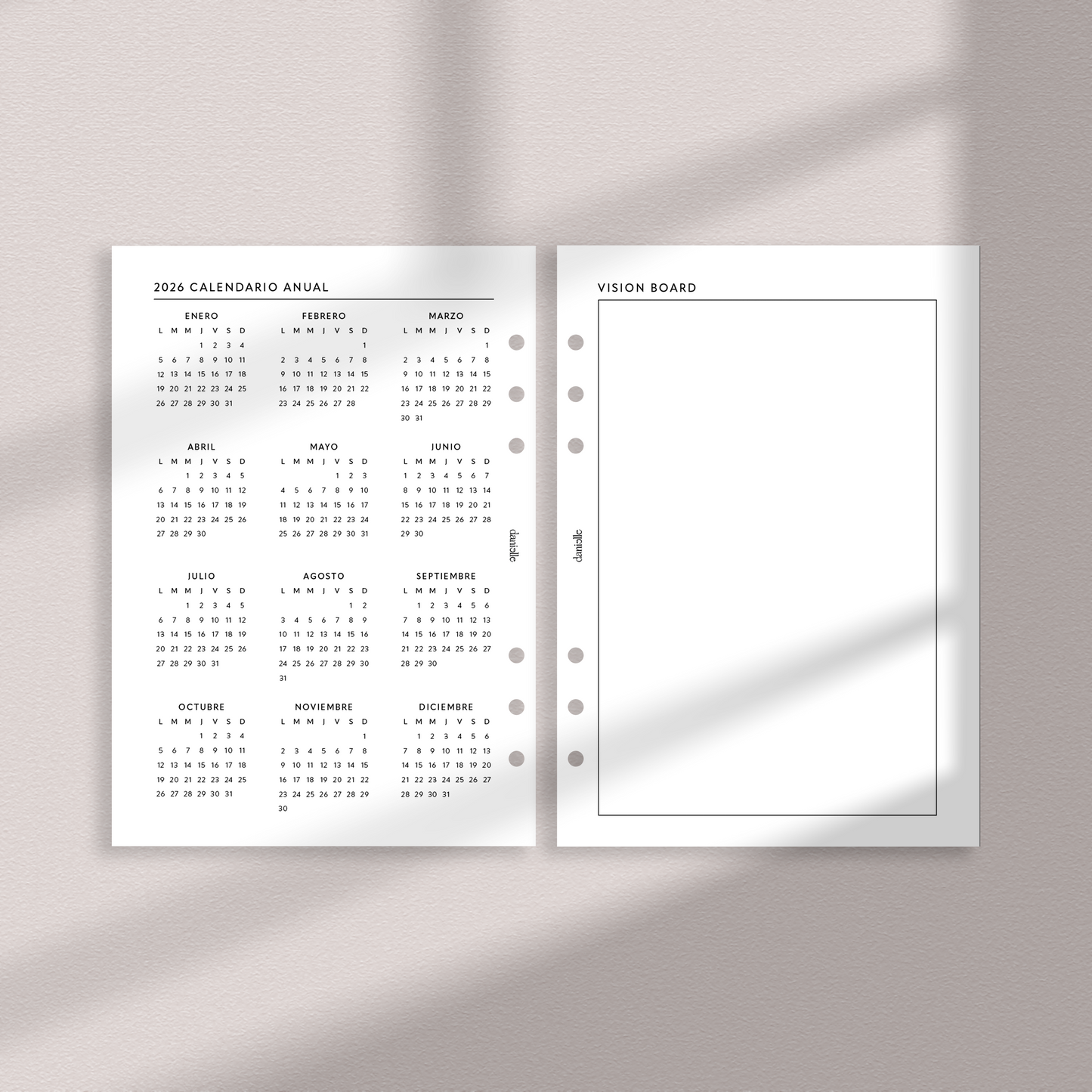 Planner 2026 Weekly Planner Insert