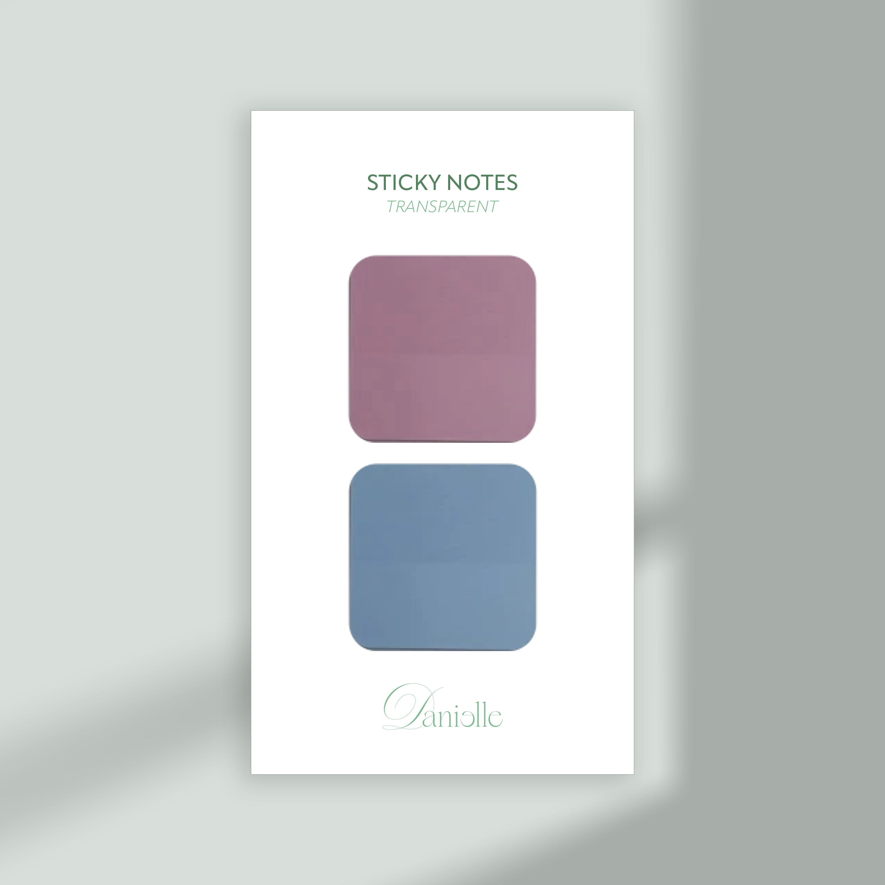 Sticky Notes Transparentes Rectangulares – Danielle Graphics